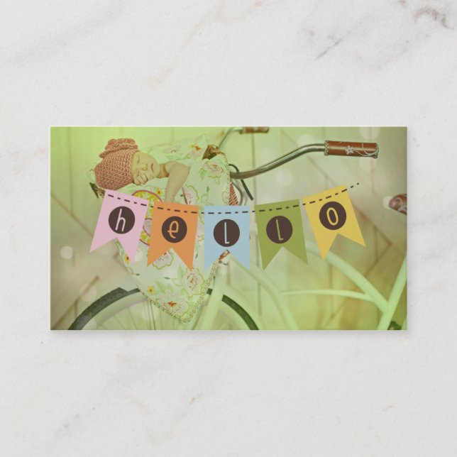 Cartes de visite Hello Flags (Devant)