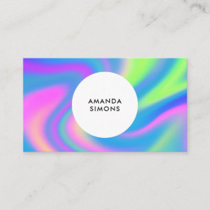 Cartes de visite holographiques minimalistes