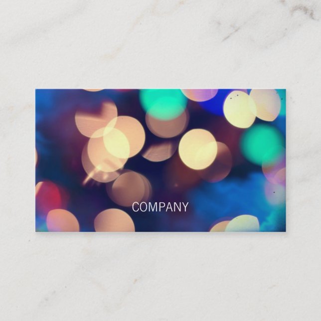 Cartes de visite horizontaux de photo de Bokeh (Devant)