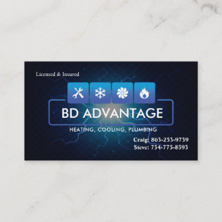 Cartes de visite HVAC