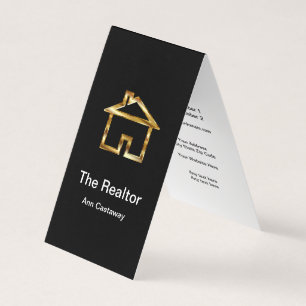 Cartes de visite immobiliers pliés