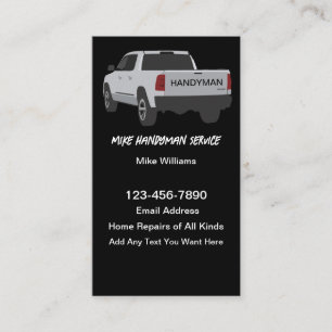 Cartes de visite indépendants de Handyman Services