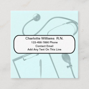 Cartes de visite infirmiers professionnels Médical