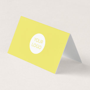 Cartes de visite Jaune Moderne Avec Logo