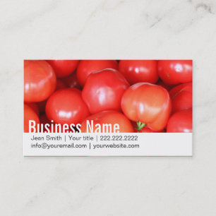 Cartes de visite juteux frais de tomates