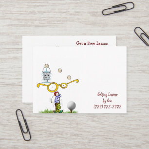 Cartes de visite, leçons de golf Cartes de visite
