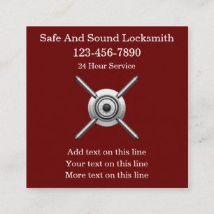 Cartes de visite Locksmith uniques