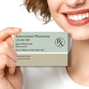 Cartes de visite Logo de Pharmacie Pharmacien