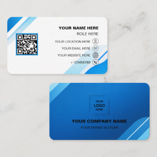 Cartes de visite Logo de société élégant Marque