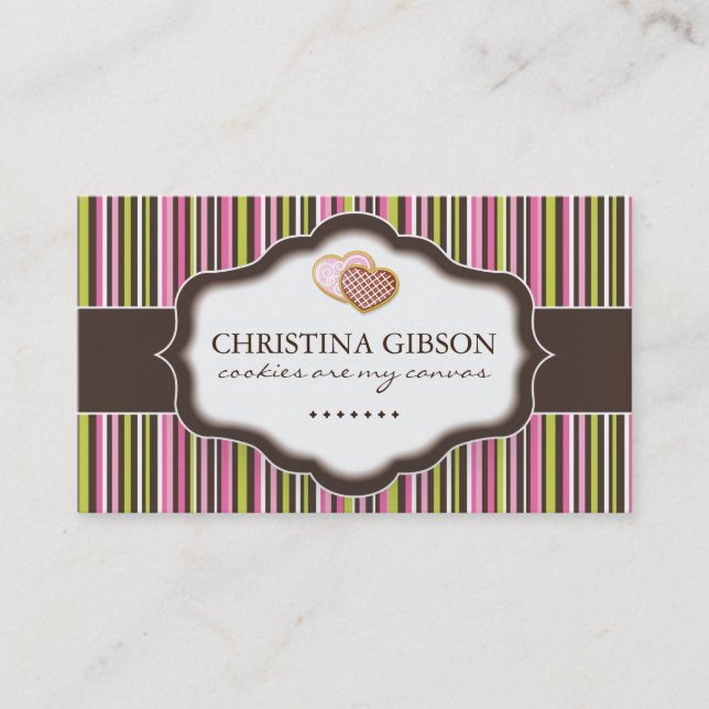 Cartes de visite lunatiques de boulangerie (Devant)