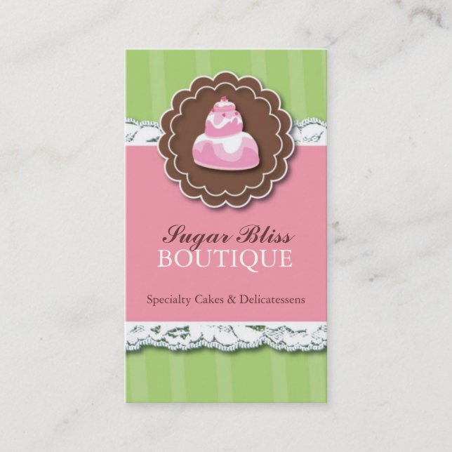 Cartes de visite lunatiques de boulangerie (Devant)