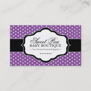 Cartes de visite lunatiques de boutique de bébé
