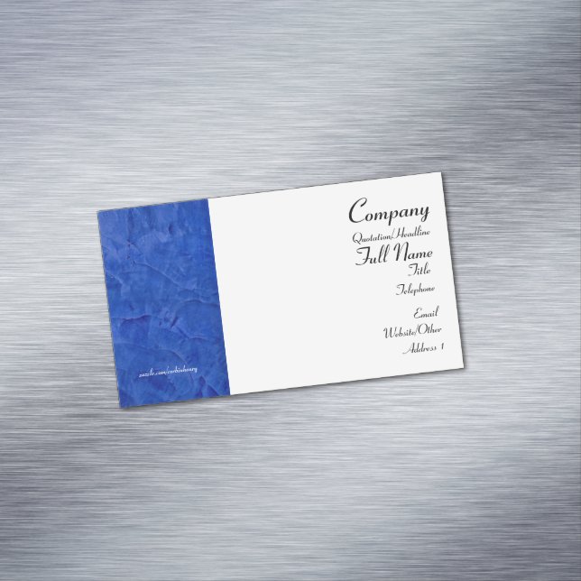 Cartes de visite magnétiques bleus toscans (In Situ)