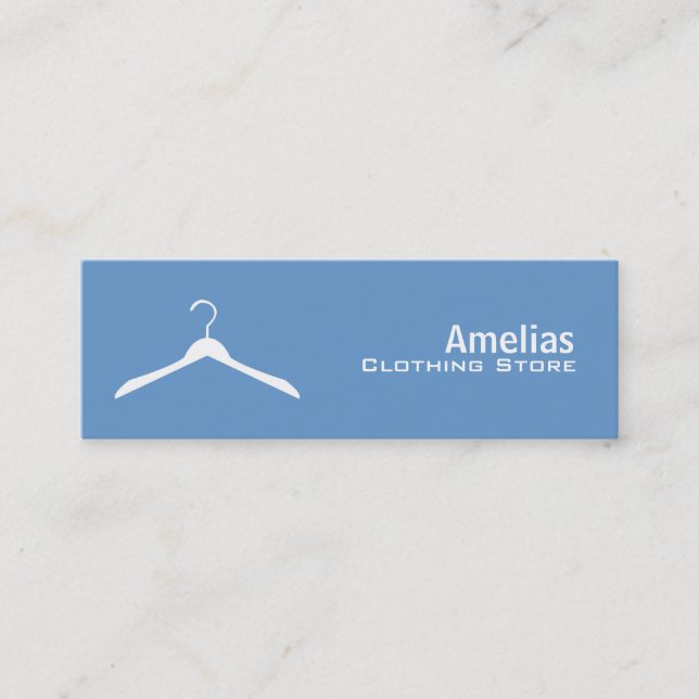 Cartes de visite maigres de magasin d'habillement (Devant)