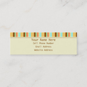 Cartes de visite maigres rebelles de profil