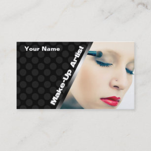 Cartes de visite maquiller l'artiste