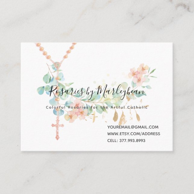 Cartes de visite MarleyBean (Devant)