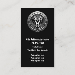 Cartes de visite mécaniciens automobiles