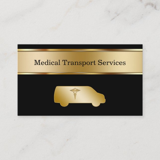 Cartes de visite Médicale de transport (Devant)