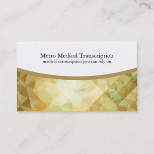 Cartes de visite Médicales de transcription