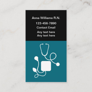 Cartes de visite Médicales d'infirmières