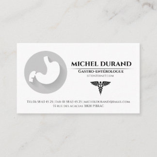 Cartes de visite Médicales Gastro-entérologue