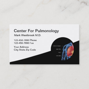 Cartes de visite Médicales pulmonologues