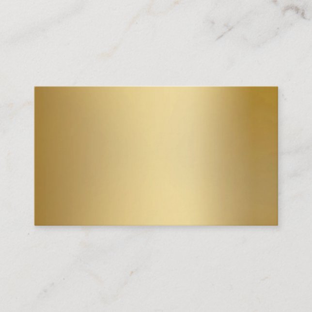 Cartes de visite métalliques de regard d'or (Devant)