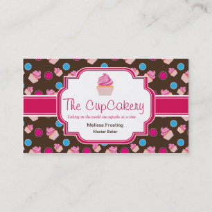 Cartes de visite mignons de boulangerie de petit