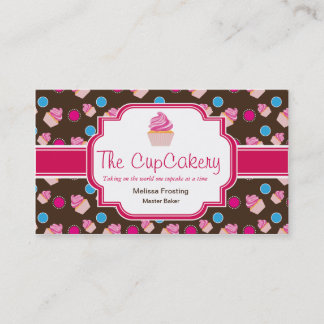 Cartes de visite mignons de boulangerie de petit