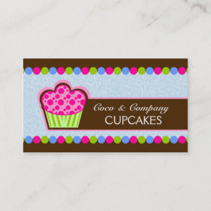 Cartes de visite mignons de boulangerie de petit