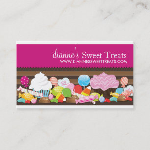 Cartes de visite mignons et doux de confection