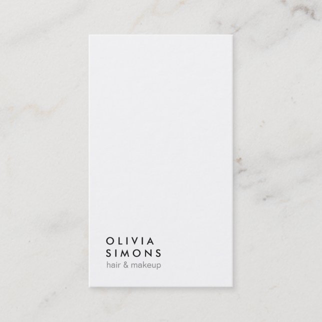 Cartes de visite minimalistes (Devant)