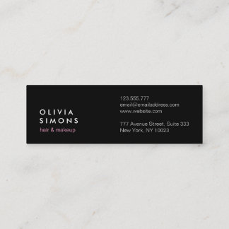 Cartes de visite minimalistes