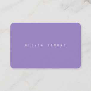 Cartes de visite minimalistes
