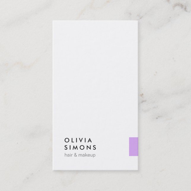 Cartes de visite minimalistes (Devant)