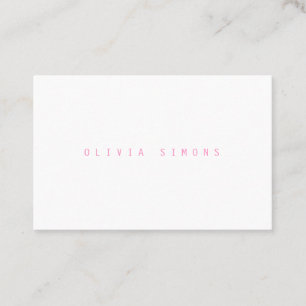 Cartes de visite minimalistes