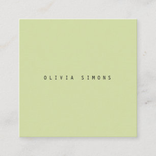 Cartes de visite minimalistes