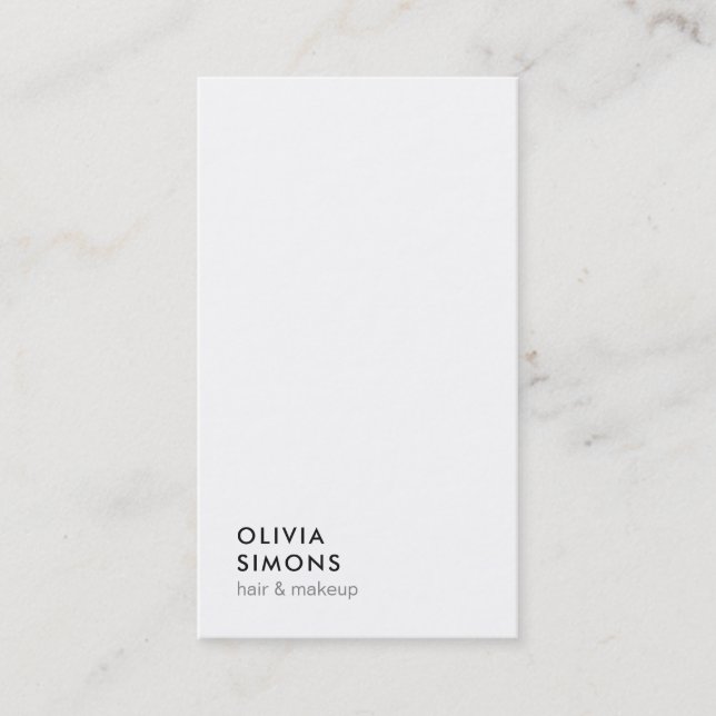 Cartes de visite minimalistes (Devant)