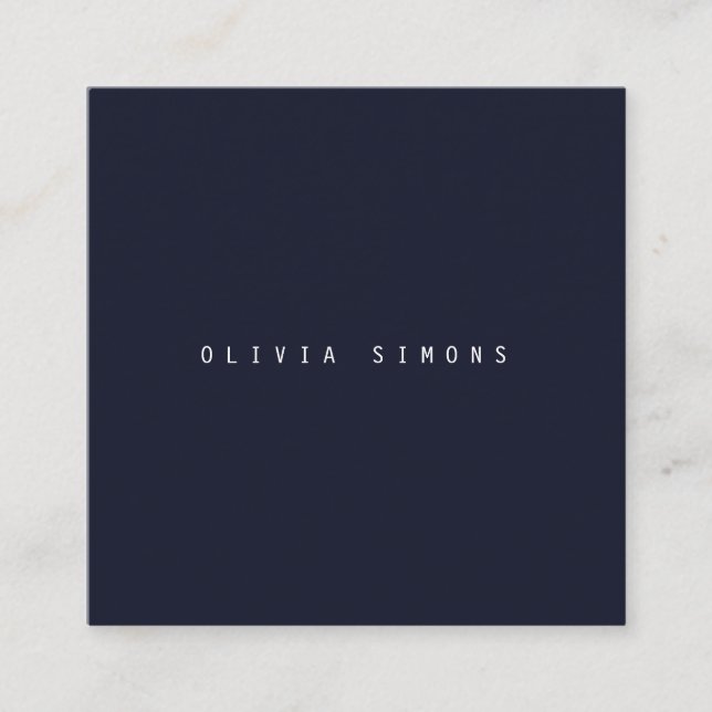 Cartes de visite minimalistes (Devant)