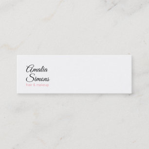 Cartes de visite minimalistes blancs