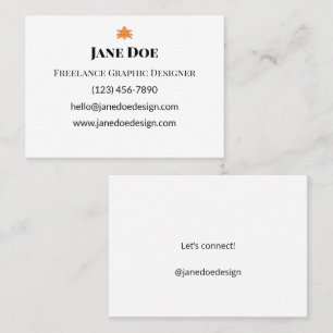 Cartes de visite minimalistes Identité de marque