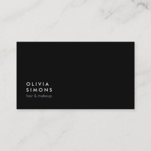 Cartes de visite minimalistes noirs