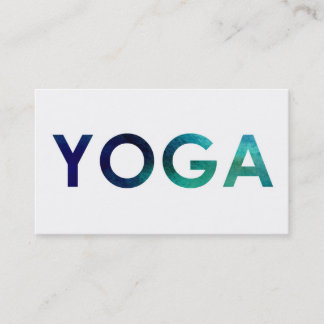 Cartes de visite minimaux et simples de yoga de