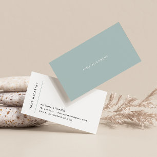 Cartes de visite minimaux modernes   Sage