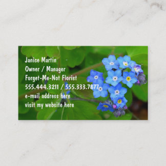 Cartes de visite Modèles personnalisés oubliés