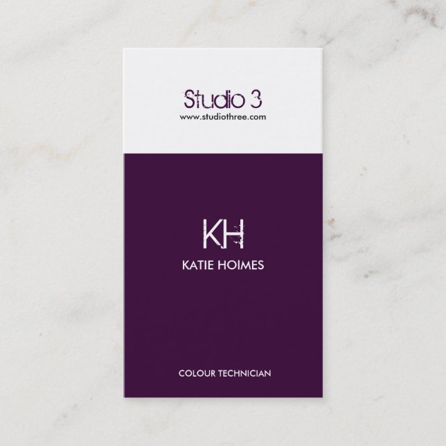 Cartes de visite - Moderne 2 (Devant)