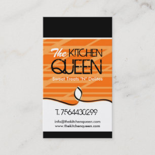 Cartes de visite modernes de chef