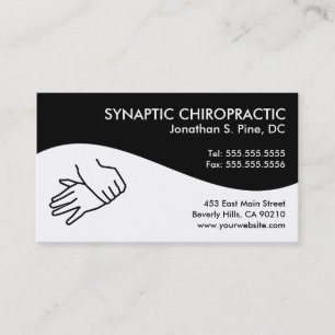 Cartes de visite modernes de chiropractie de
