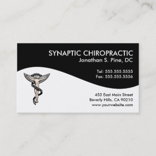 Cartes de visite modernes de chiropractie de